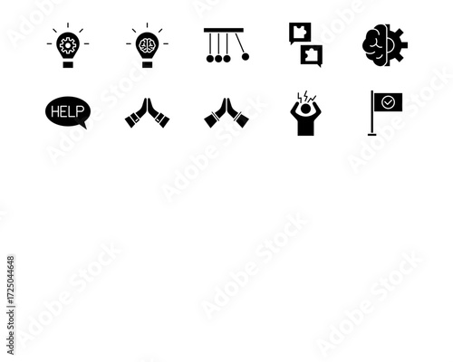 Life Skills Line Vector Icons