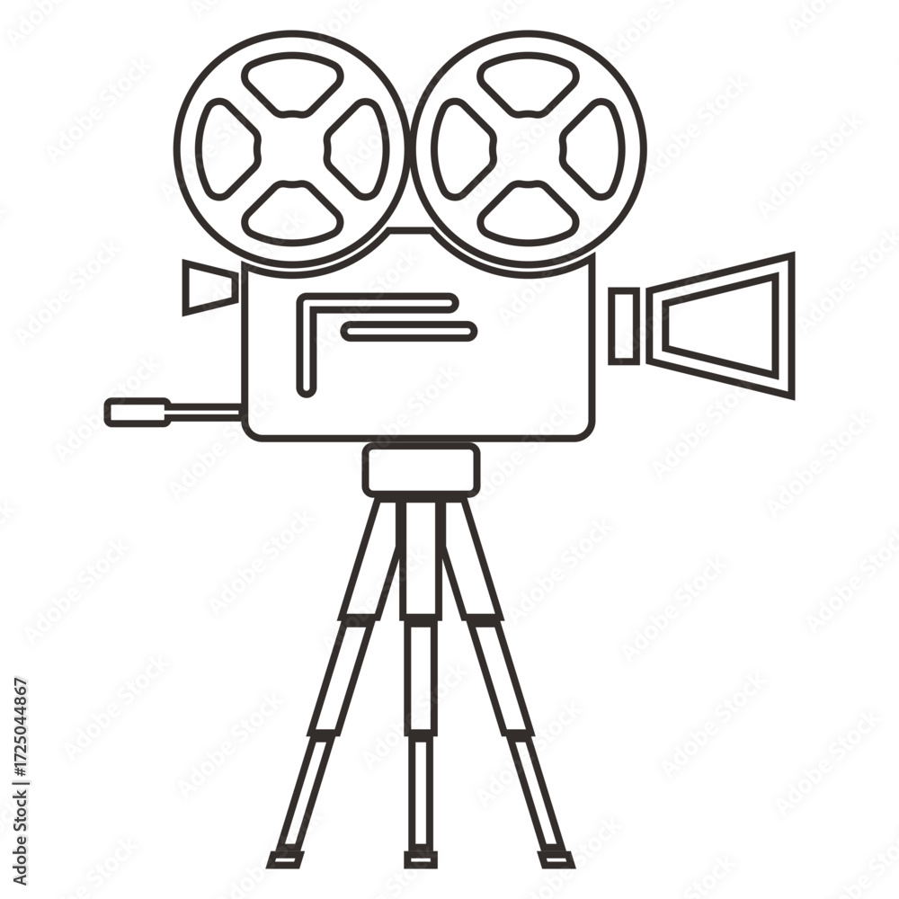 Obraz premium Icon Film Industry line