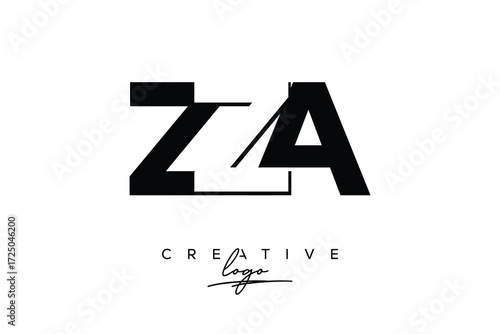 ZZA Creative Minimalistic Negative Space Latter Logo with Modern Monogram for Branding and Business Letter mark Logo with Initial Letters Logo Design for Branding. Free Download ZZA Creative Minimalistic Negative Space Latter Logo with Modern Monogram for Branding and Business Letter mark Logo with Initial Letters Logo Design for Branding. - GFXLoad