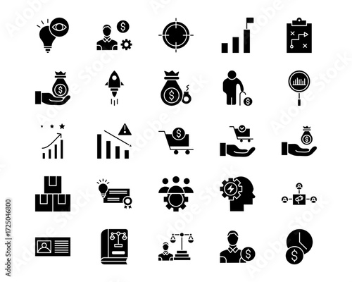 Entrepreneurship Line Vector Icons