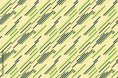 Dynamic abstract pattern with diagonal lines in muted greens and beige.  Ideal for backgrounds, textiles, or modern design projects.  Evokes speed, movement, and a sense of subtle energy.
