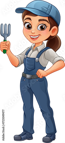 Woman Female Gardener Farme...