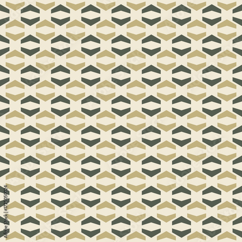 Seamless geometric pattern background in ecru, ebony and eggshell colors