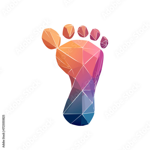 Colorful child barefoot