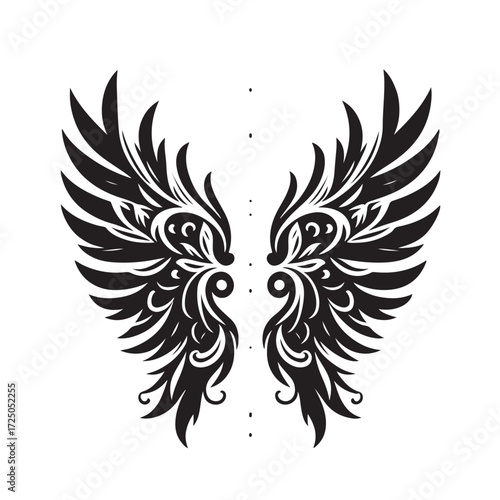 Angel Wings Vector | Decorative Wing Illustration Set”