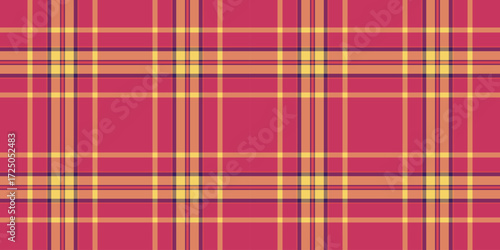 Vibrant plaid pattern with intersecting lines. Suitable for backgrounds, textiles, or designs needing a classic, colorful touch. Ideal for adding visual interest.