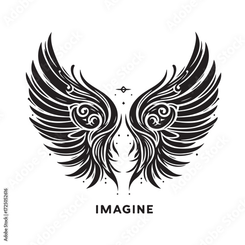 Angel Wings Vector | Decorative Wing Illustration Set”
