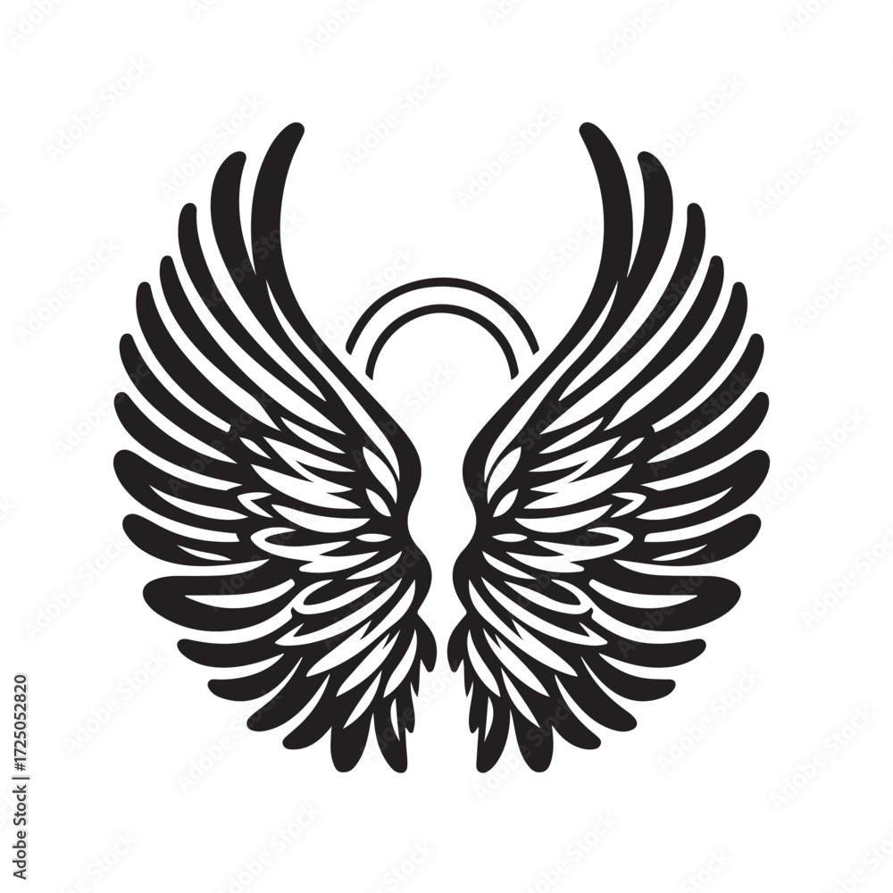 Obraz premium Angel Wings Vector | Decorative Wing Illustration Set”
