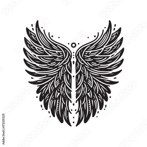 Angel Wings Vector | Decorative Wing Illustration Set”