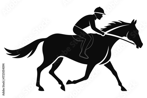 silhouette of a horse