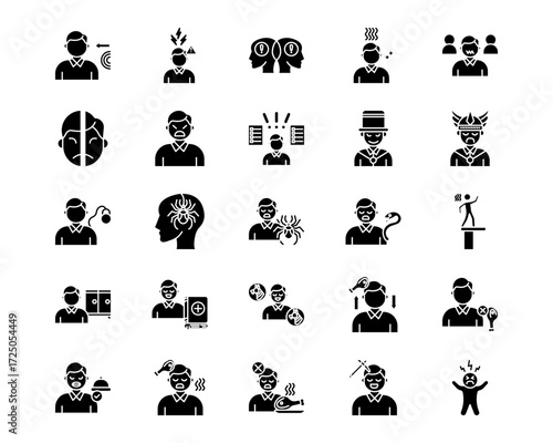 Disorder Line Vector Icons