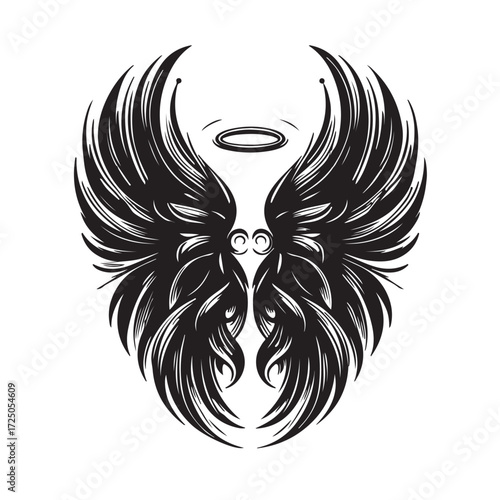 Angel Wings Vector | Decorative Wing Illustration Set”