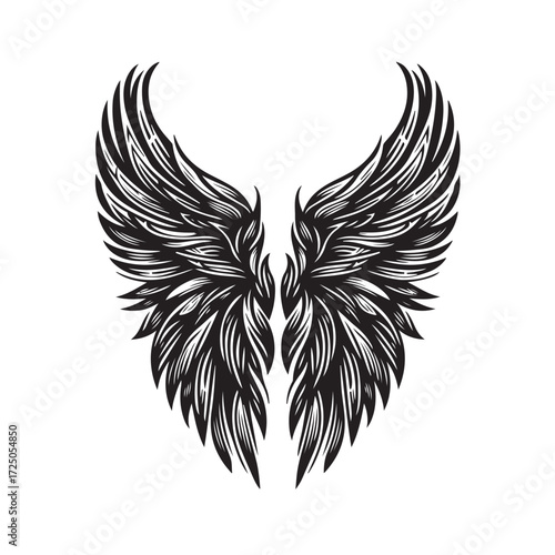 Angel Wings Vector | Decorative Wing Illustration Set”