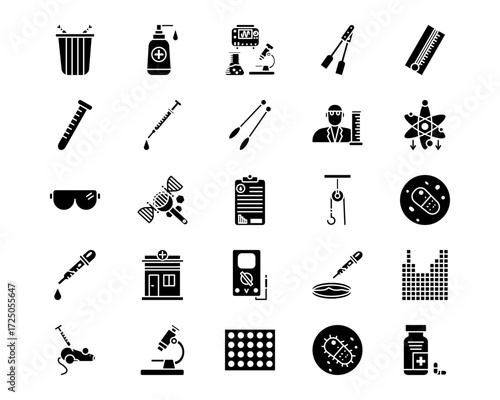 Lab Line Vector Icons