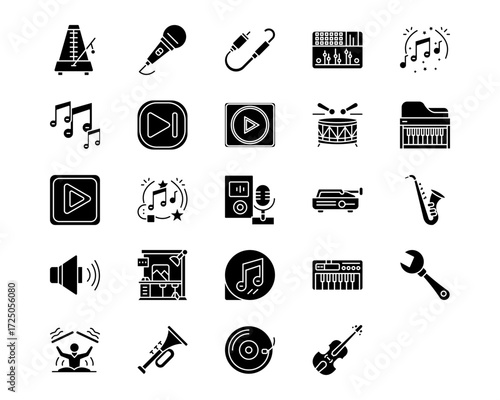 Instrument Line Vector Icons