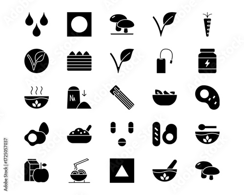 Nutrition Line Vector Icons