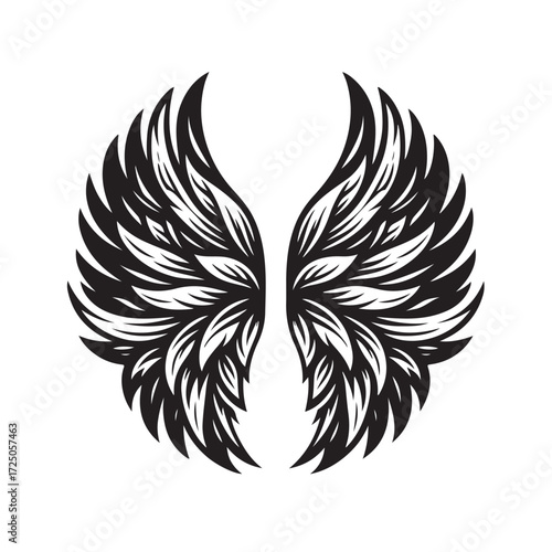 Angel Wings Vector | Decorative Wing Illustration Set”