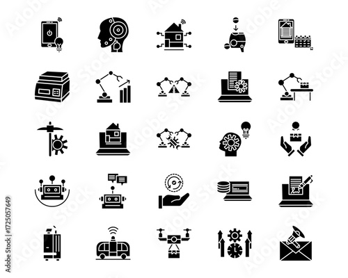 Cyberpunk Line Vector Icons