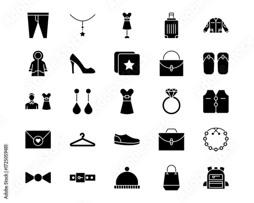 Fashion Line Vector Icons