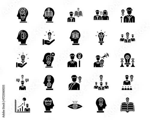 Thought Leadership Line Vector Icons