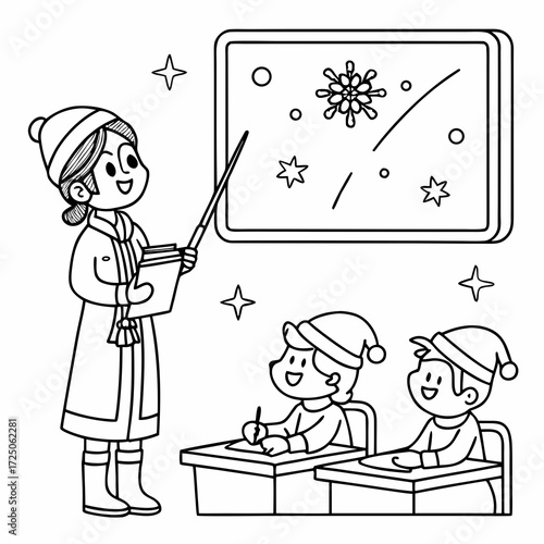 teacher and pupils