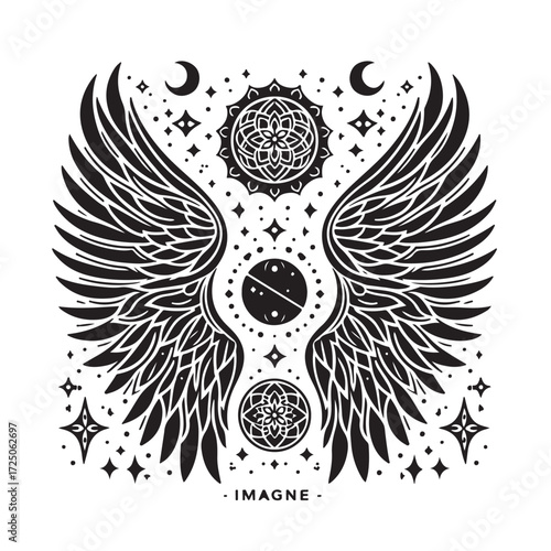 Angel Wings Vector | Decorative Wing Illustration Set”