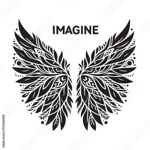 Angel Wings Vector | Decorative Wing Illustration Set”
