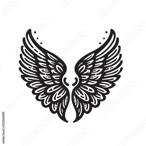 Angel Wings Vector | Decorative Wing Illustration Set”