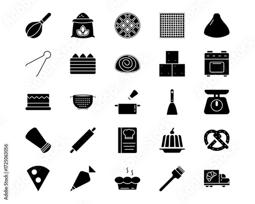 Bakery Line Vector Icons