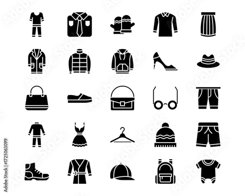 Clothes Line Vector Icons