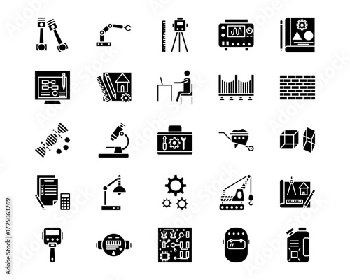 Engineering Line Vector Icons