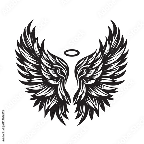 Angel Wings Vector | Decorative Wing Illustration Set”