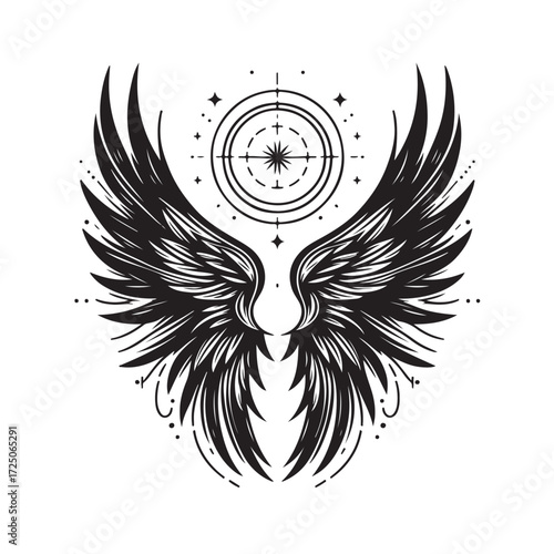 Angel Wings Vector | Decorative Wing Illustration Set”