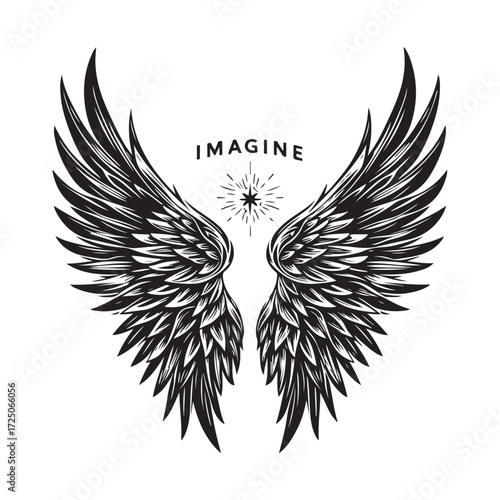 Angel Wings Vector | Decorative Wing Illustration Set”