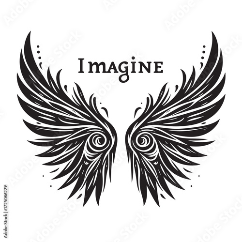 Angel Wings Vector | Decorative Wing Illustration Set”