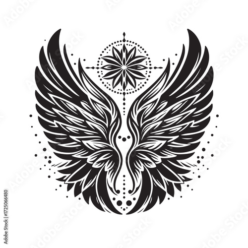 Angel Wings Vector | Decorative Wing Illustration Set”