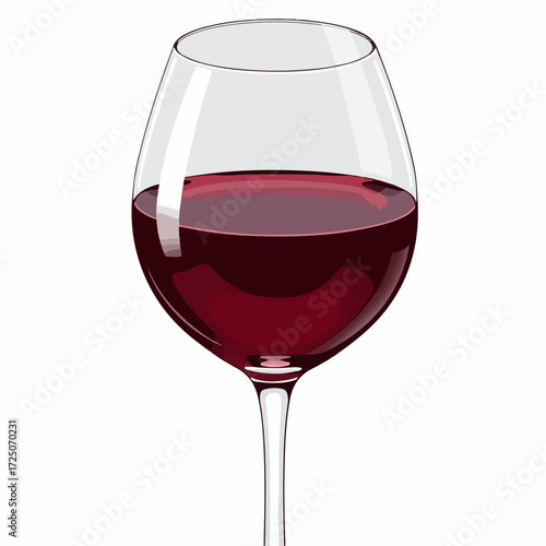 red wine in glass