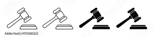 judge gavel icon vector. gavel icon vector