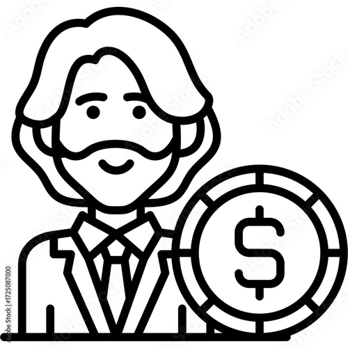 Consumer Behavior Icon Vector Element
