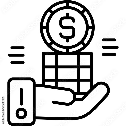 Commission Icon Vector Element