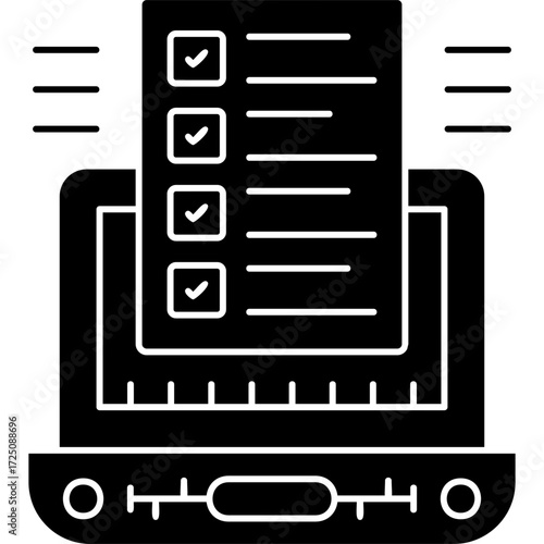 Online Survey Icon Vector Element