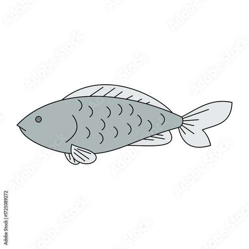 fish. freshwater fish. saltwater fish. animal theme. vector illustration