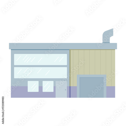 factory building. industrial theme. manufacturing. company. Vector illustration