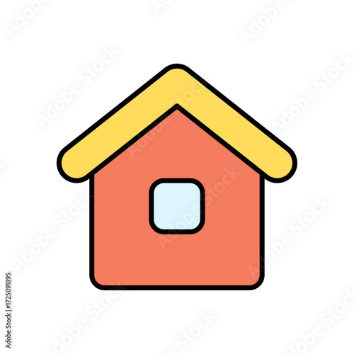
An illustration of a colored cleaning product icon on a white background