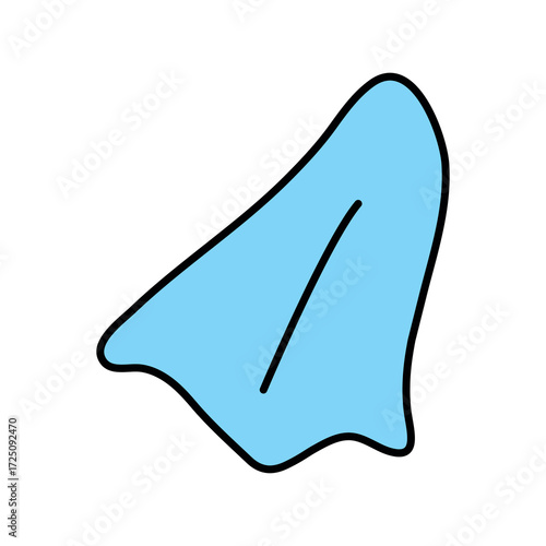 
An illustration of a colored cleaning product icon on a white background