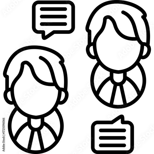 Interview Icon Vector Element