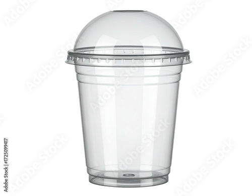 Wallpaper Mural Clear plastic disposable cup with dome lid (2) Torontodigital.ca