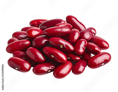 Red bean isolated on transparent