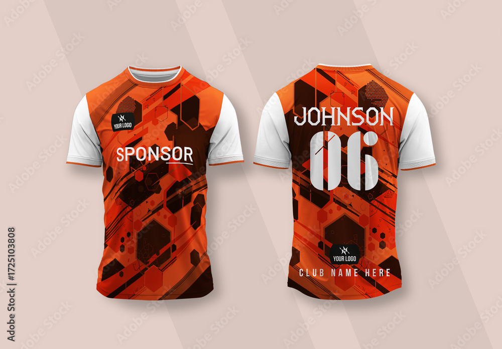 Editable Sport Jersey Design Template Stock Template | Adobe Stock