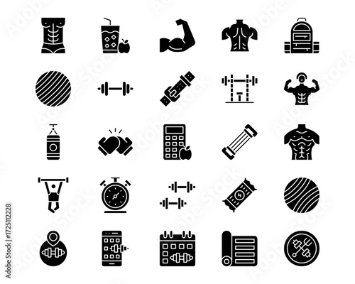 Gym Line Vector Icons